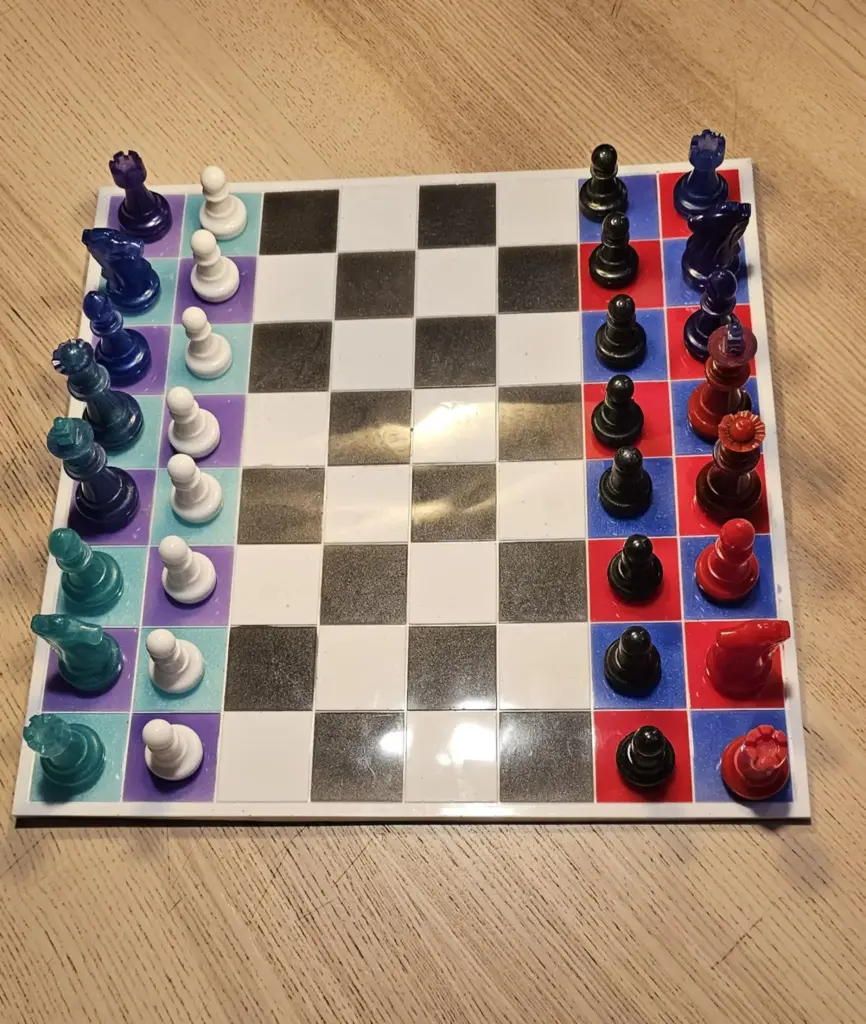 Échiquier (Blanc intense n°1, Blanc intense n°1)