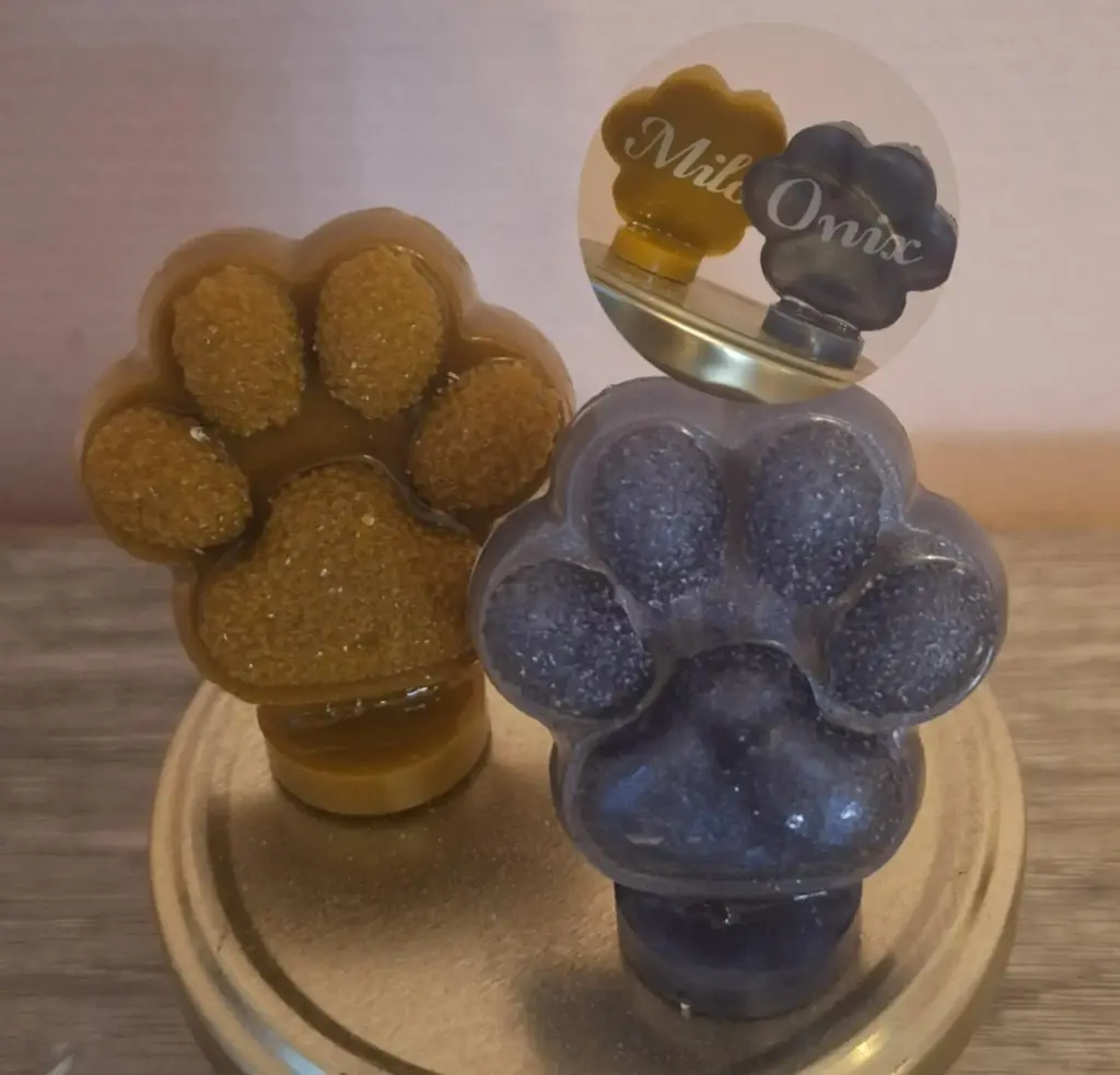 Petite Patte Personnalisable 🐾 (Blanc intense n°1, Blanc intense n°1, Blanc intense n°1, Porte clé)